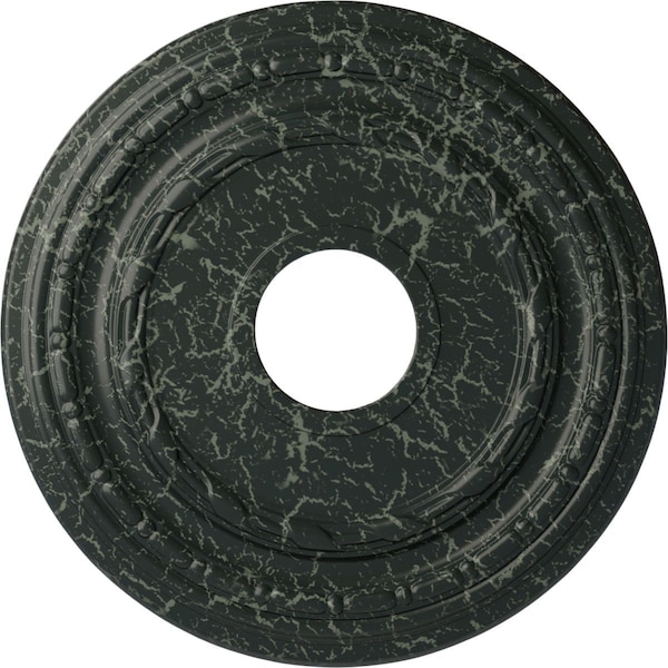 Ekena Millwork Dublin Ceiling Medallion (Canopies up to 8 1/4"), 15 3/8"OD x 3 5/8"ID x 1"P, Painted Turtle Crackle CM15DUPTC - main